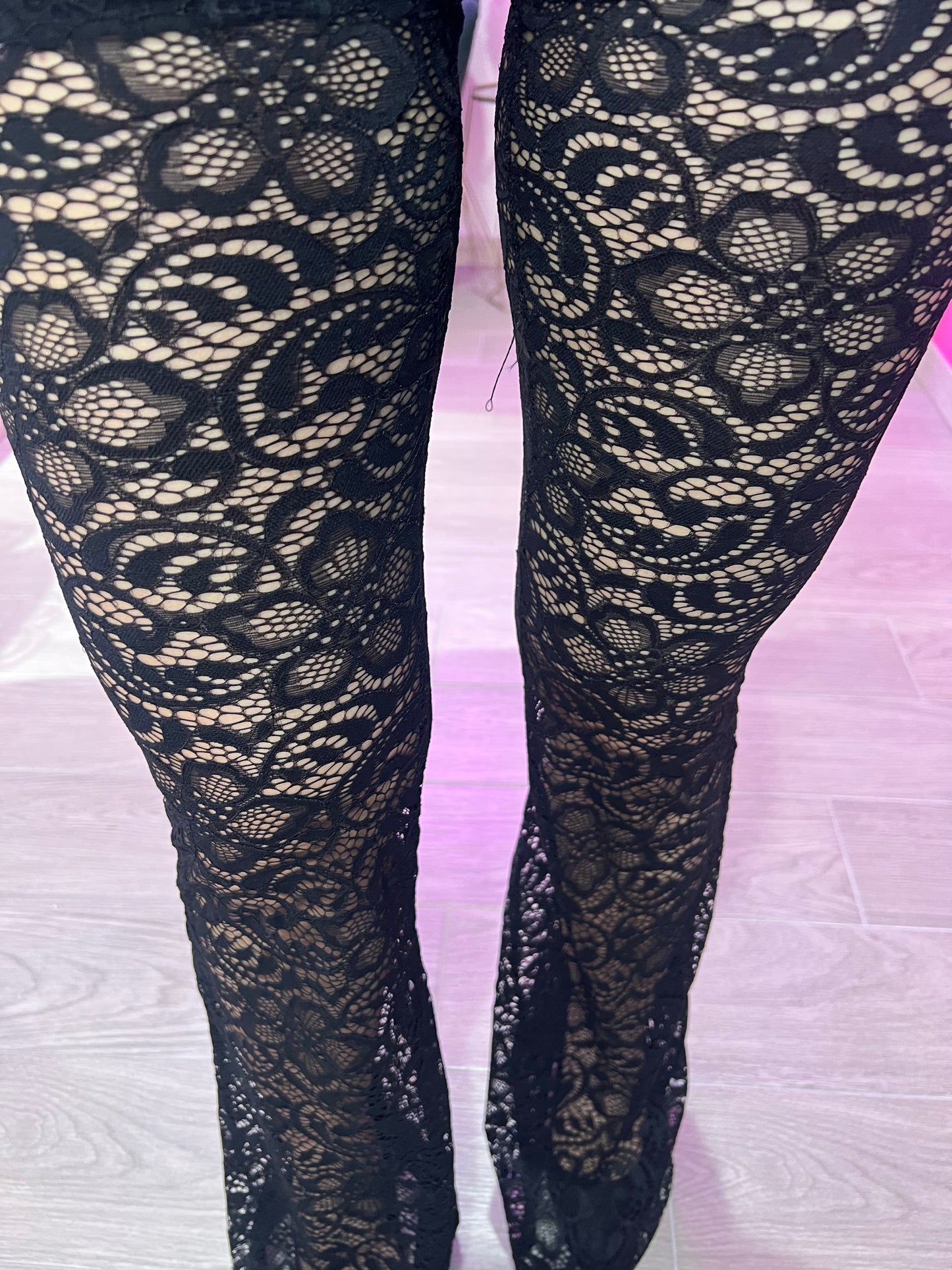PANTALONE IN PIZZO NERO