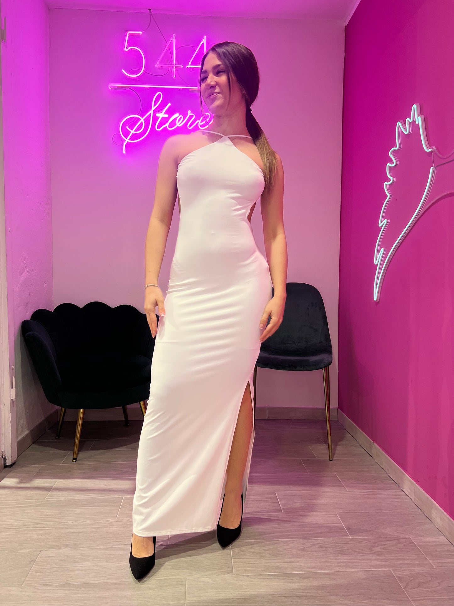 ABITO LUNGO CELINE BIANCO