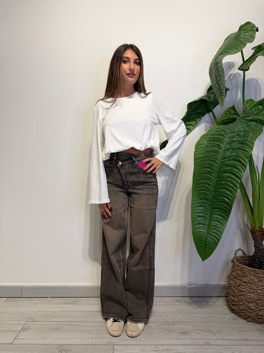 T-shirt LONG SLEEVE CROP