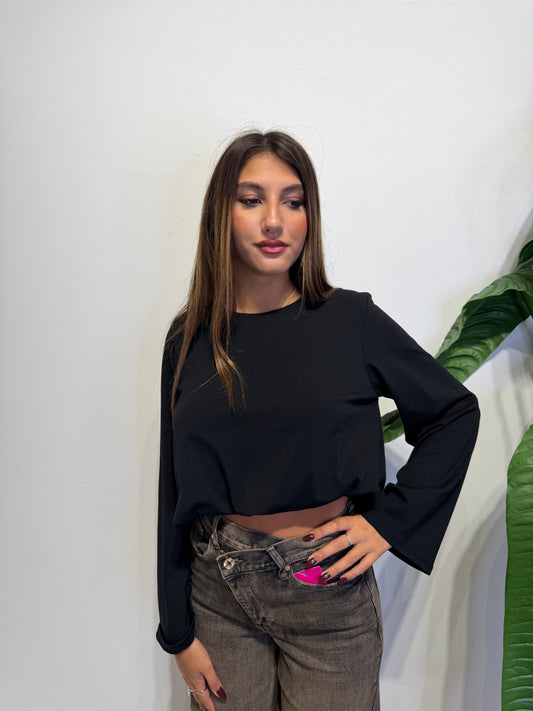 T-shirt LONG SLEEVE CROP