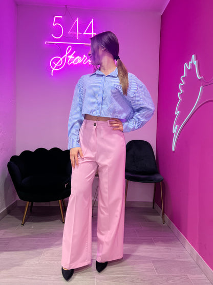CAMICIA A RIGHE AZZURRA