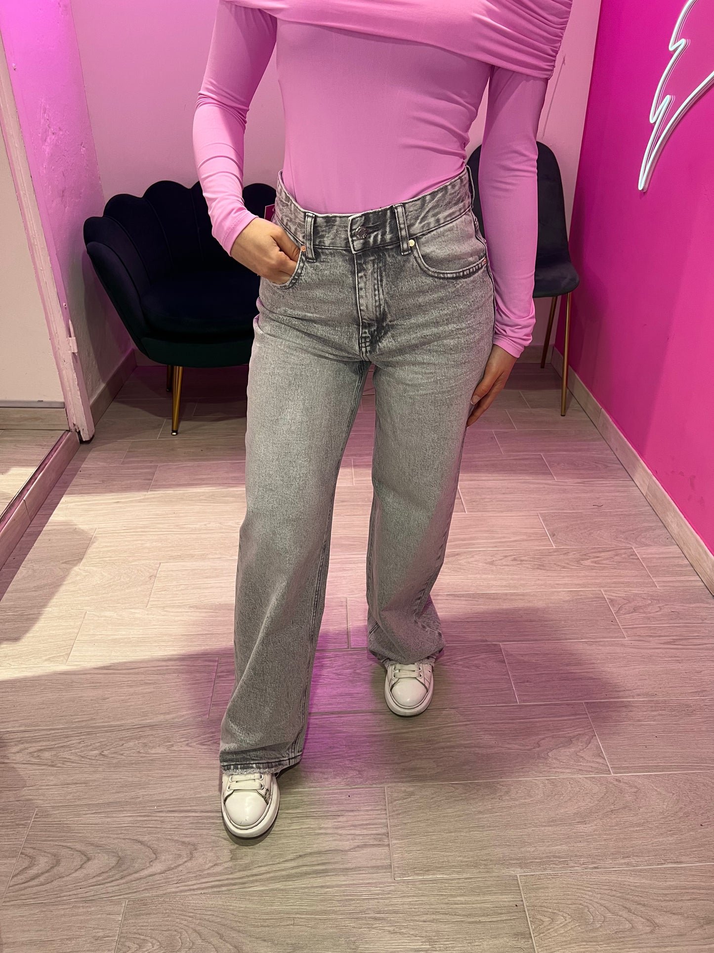 JEANS GRIGIO SLAVATO